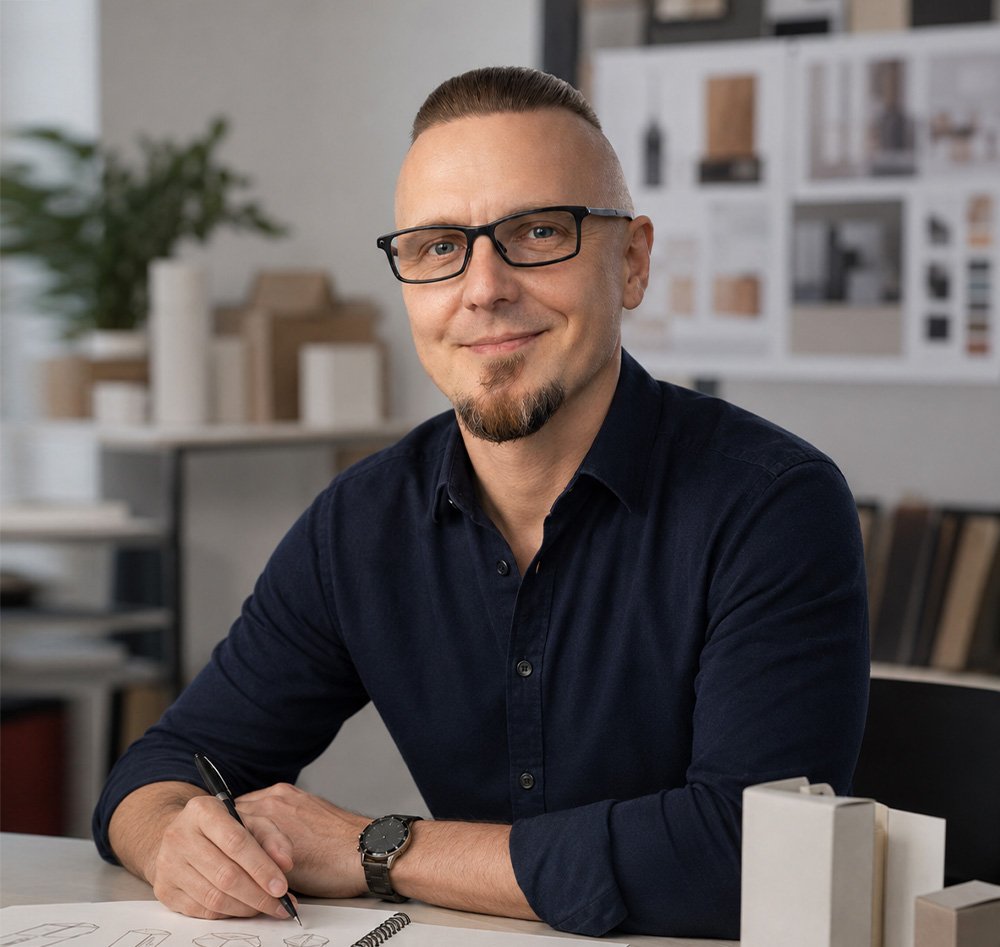 Łukasz Górniak, Founder i Creative Director studia projektowania opakowań Rio Brande