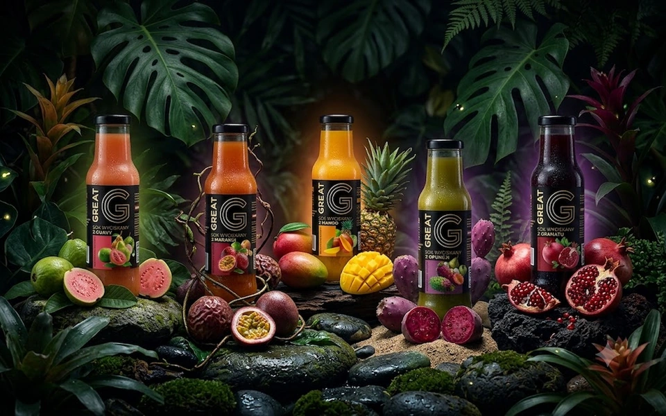 Etykieta produktu FMCG – projekt serii etykiet na butelki